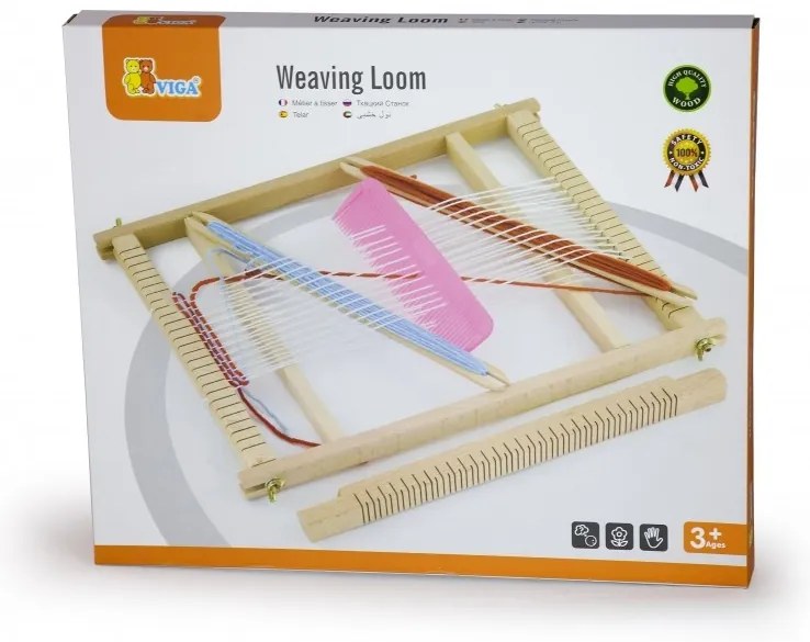 Drewniany zestaw do tkania viga toys