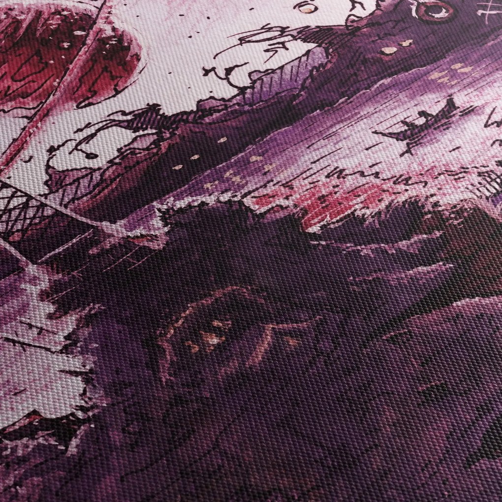 Obraz - Zaczarowana wioska (170x50 cm)
