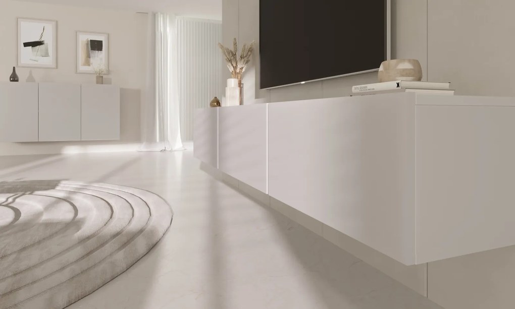 Ścienna szafka pod telewizor Dallas biała