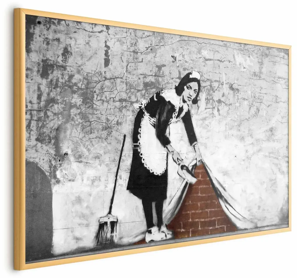 Plakat Pokojówka 42x29,7 cm z ramą złotą bez marginesu ARTGEIST B