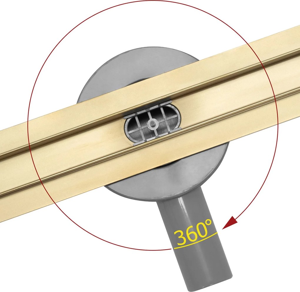 Odpływ Liniowy REA NEO SLIM PRO Złoty 50