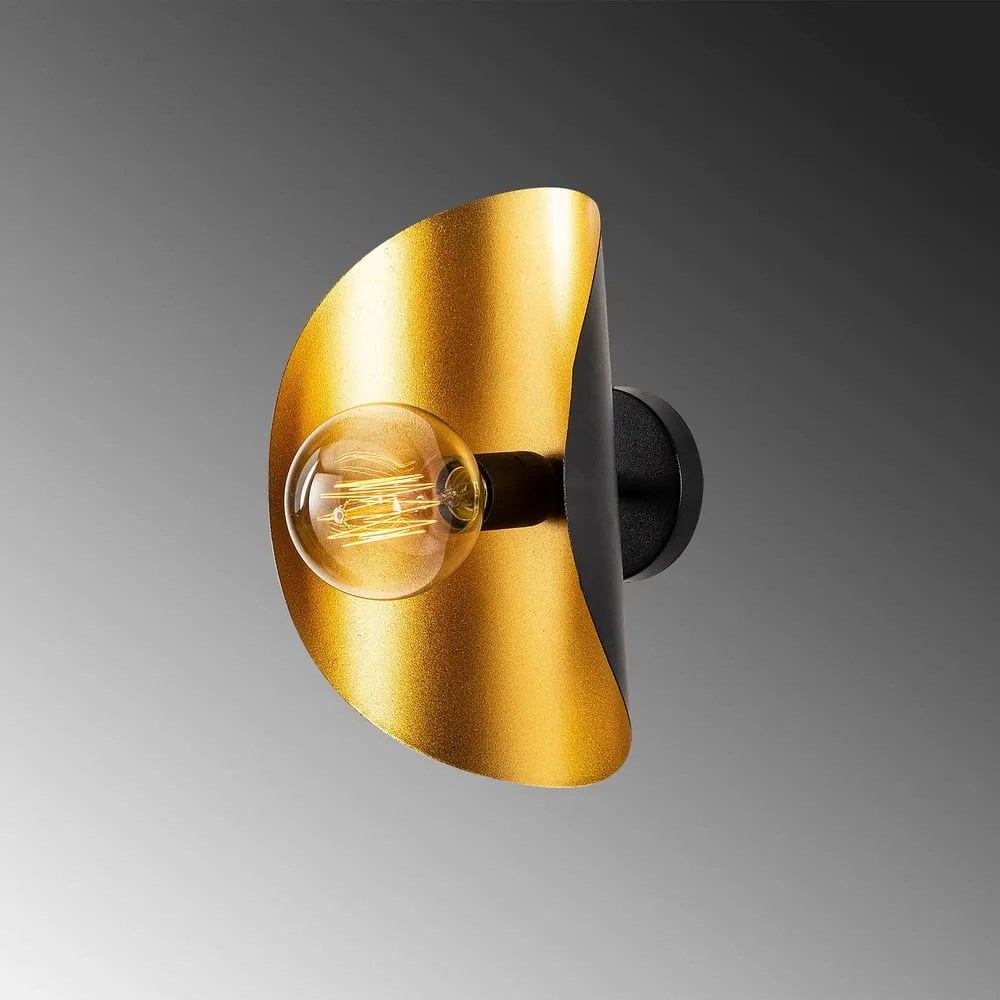Kinkiet w czarno-złotym kolorze Sivani – Opviq lights