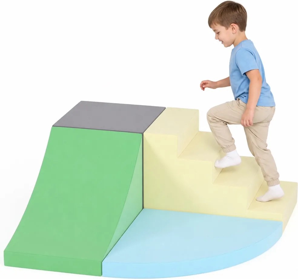 Piankowy tor przeszkód dla dzieci - zestaw Happy Playground H600-4
