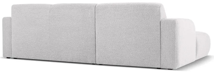Jasnoszary narożnik z materiału bouclé (lewostronny) Molino – Micadoni Home
