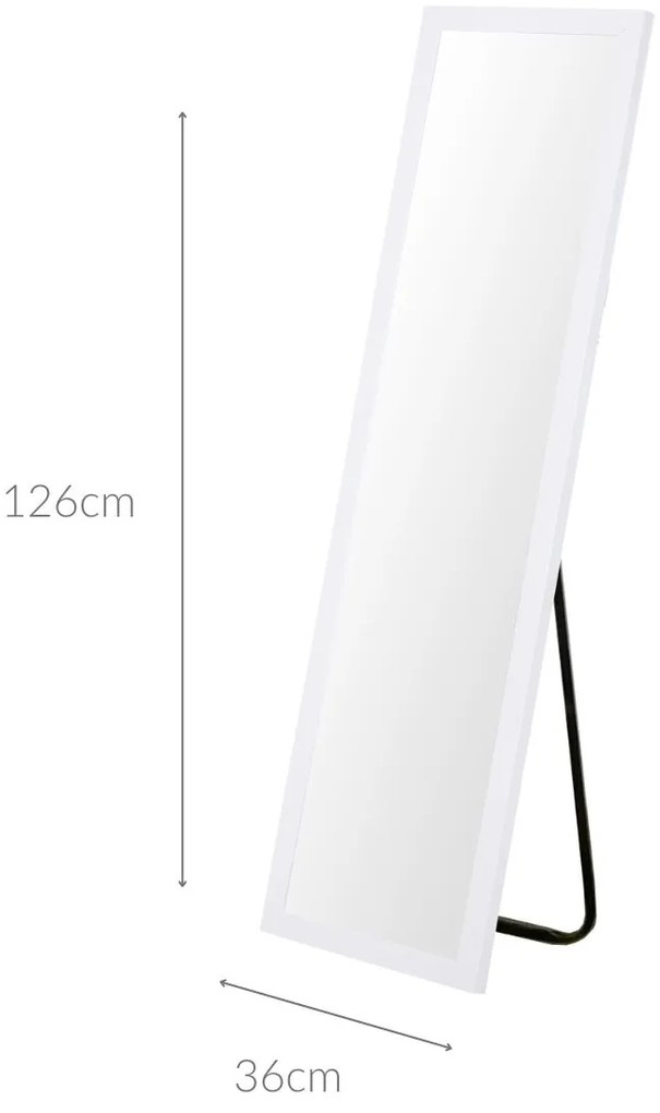 Lustro stojące prostokątne 126 cm