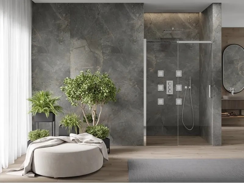 Mexen Omega drzwi prysznicowe rozsuwane 100 cm, transparent, chrom - 825-100-000-01-00