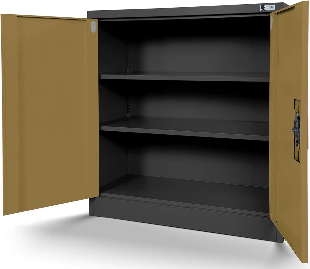 Szafka biurowa Eco Design Beata 90x40x93 cm antracyt/orzech