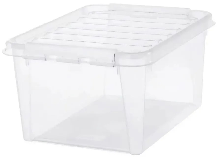 SmartStore Pojemnik z białymi klipsami Classic, 32l, 32 l
