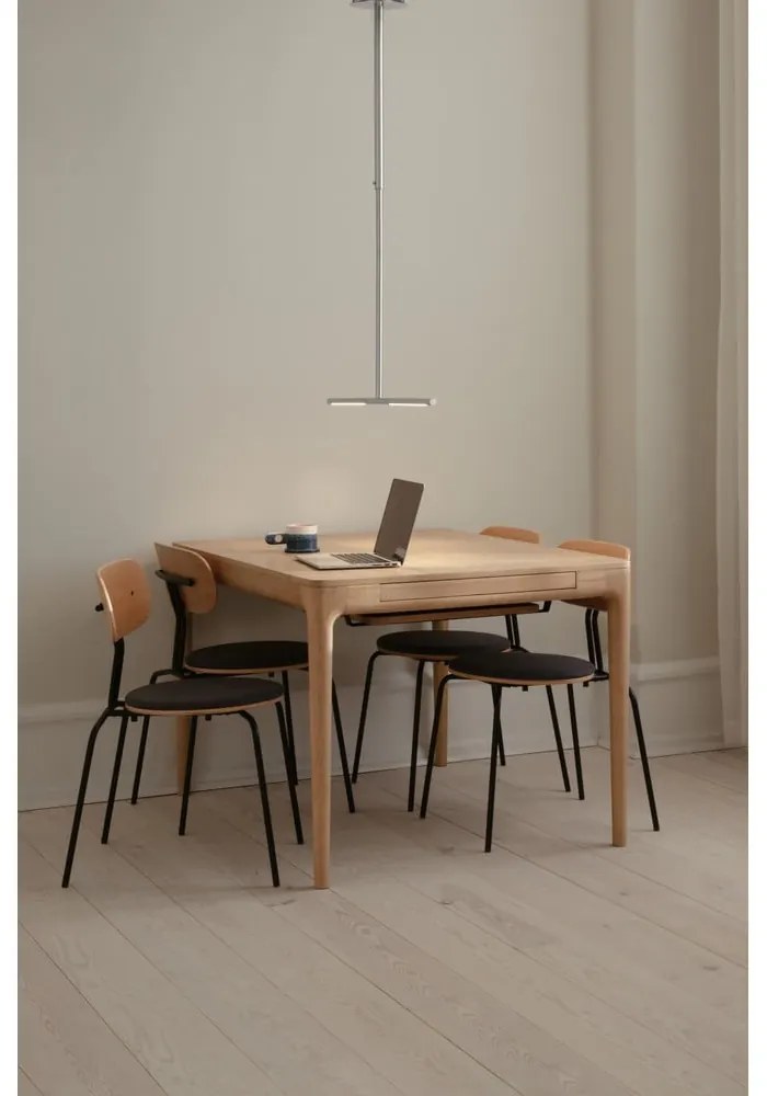 Metalowa lampa wisząca LED w kolorze srebra z metalowym kloszem Omni Ceiling – UMAGE