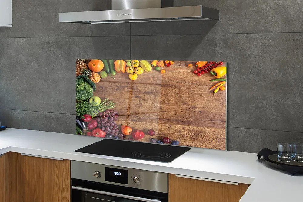 Panel nad Blat Kuchenny Kompozycja Szparagów i Owoców