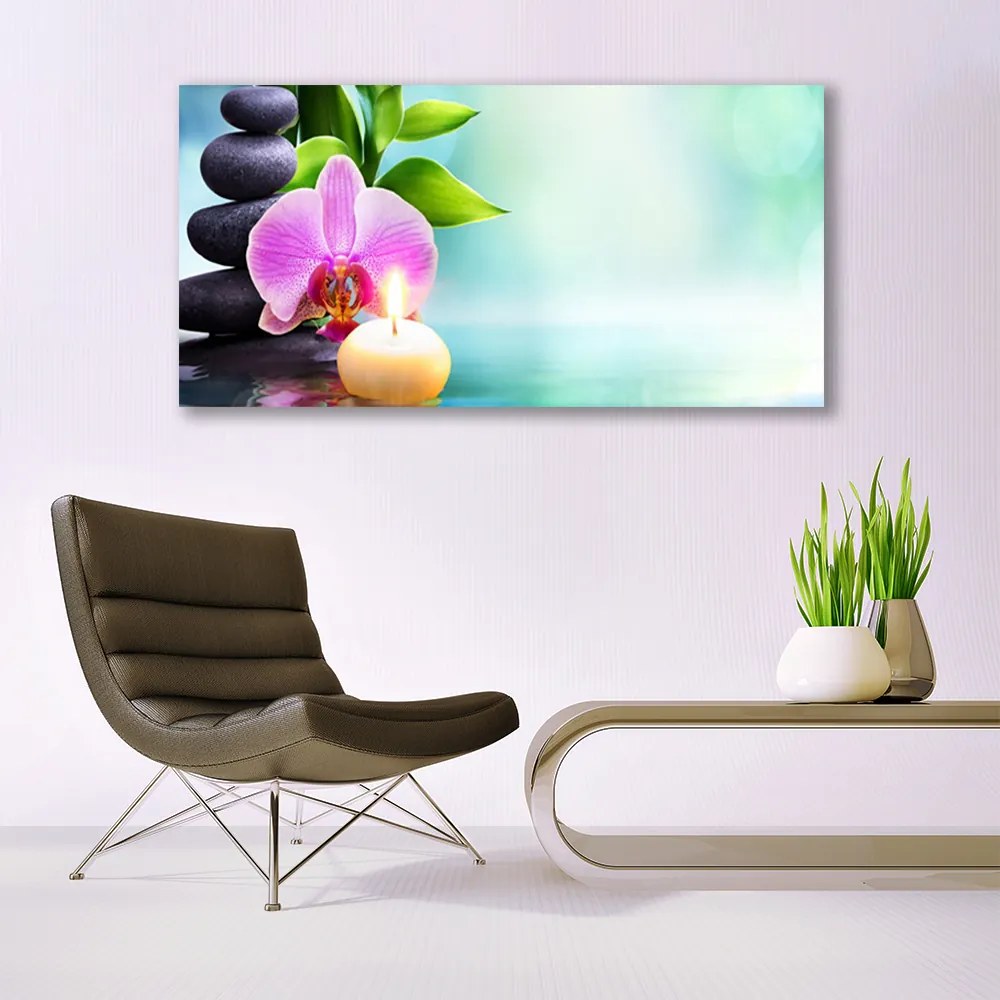 Obraz Canvas Orchidea Woda Natura