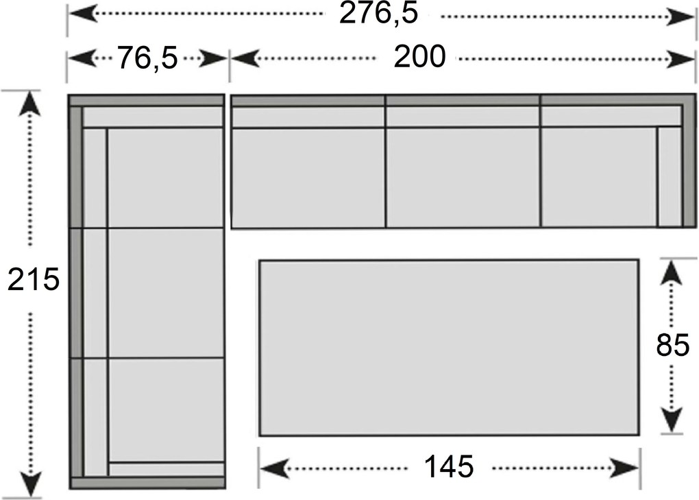 Doppler HAWAII LIKA-TEX® - stół ogrodowy - Towar rozpakowany (N597)