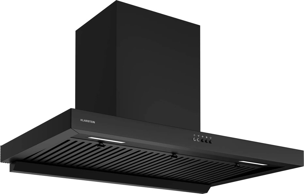 Klarstein AeroClean 603m³/h 90cm Okap Kominowy Czarny