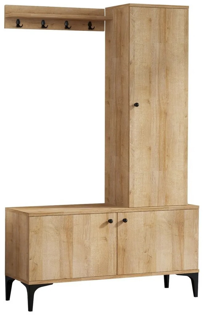 Zestaw do przedpokoju Lex Oak and Black