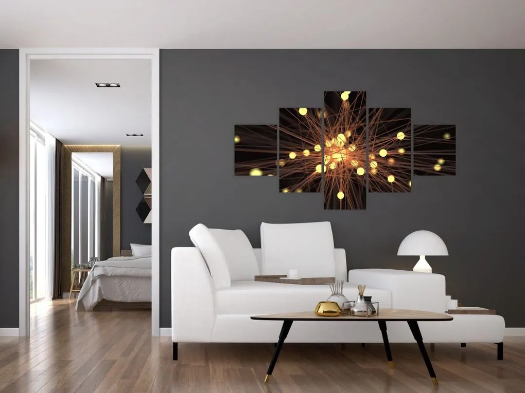 Obraz abstrakcji (125x70 cm)