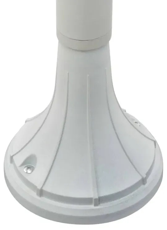 Biała pojedyncza lampa ogrodowa stojąca - A464 N1-F54
