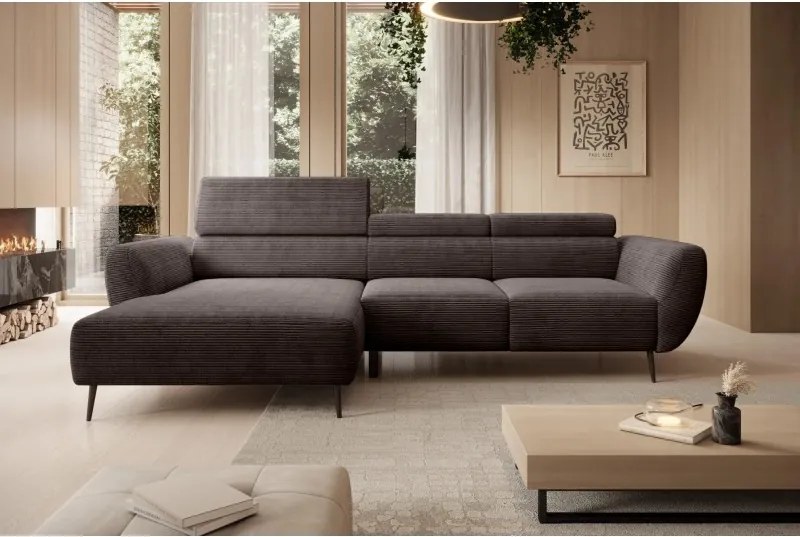 Narożnik ALISSON S/MINI Lewostronny wolnostojący w tkaninie POSO 04 WERSAL