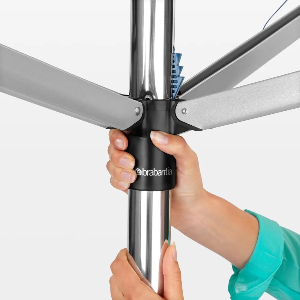 Ogrodowa suszarka na pranie w kolorze srebra 50 m Topspinner – Brabantia