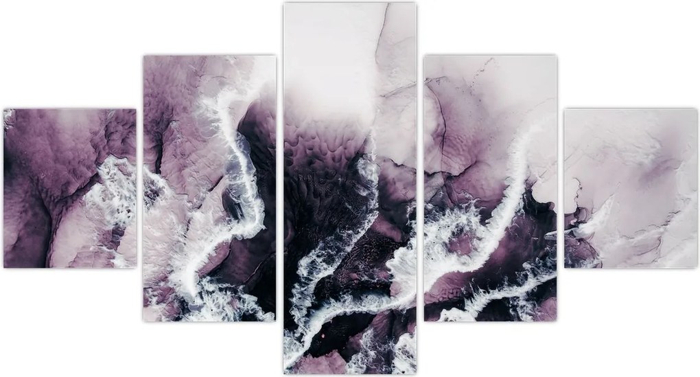 Obraz - Fioletowy marmur N⁰2 (125x70 cm)