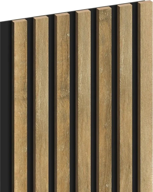 Mexen Lam-B lamele ścienne 275 x 31,5 cm, płyta HDF 4 mm, Dąb Miodowy - S100-275317-2812-066
