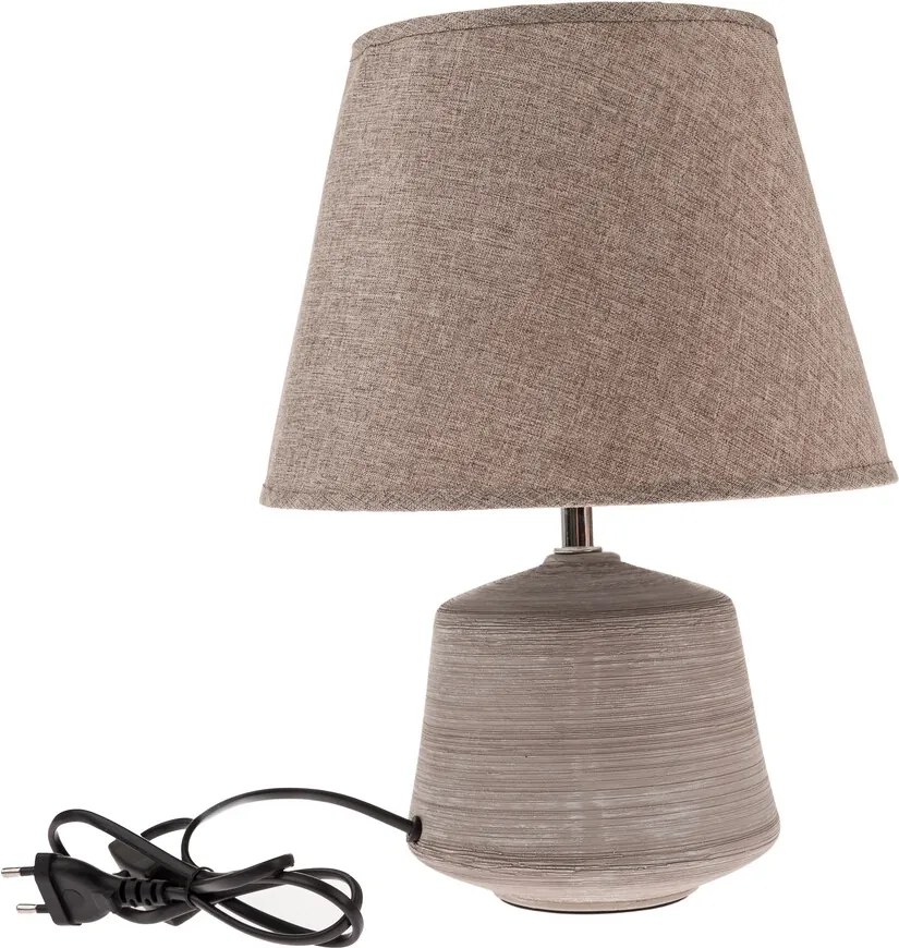 Lampa stołowa Terra, 33 cm, brązowy