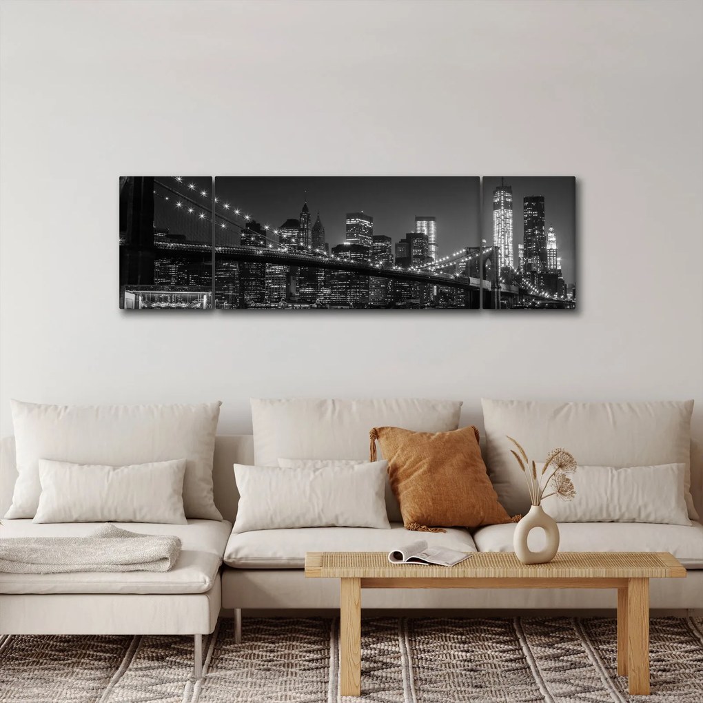 Obraz mostu Brooklyn Bridge w Nowym Jorku (170x50 cm)