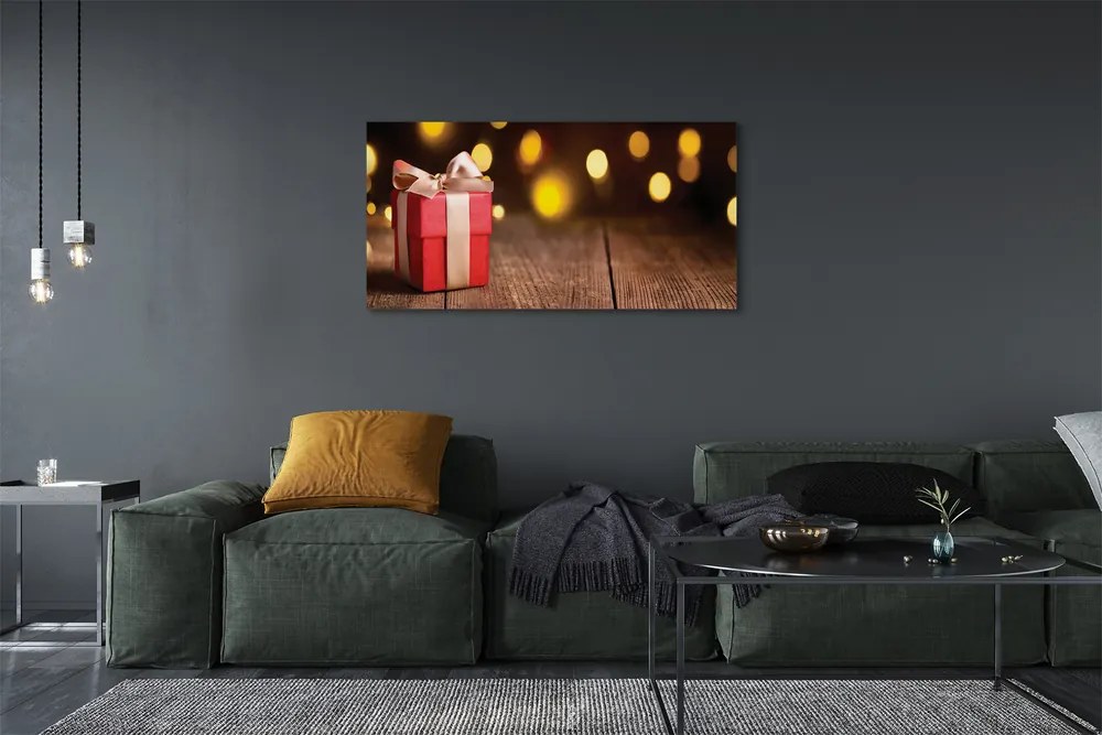 Obraz na płótnie Prezent na Deskach