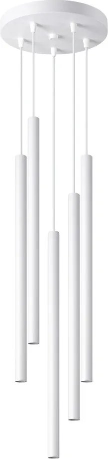 Biała metalowa lampa wisząca ø 25 cm Fideus – Sollux