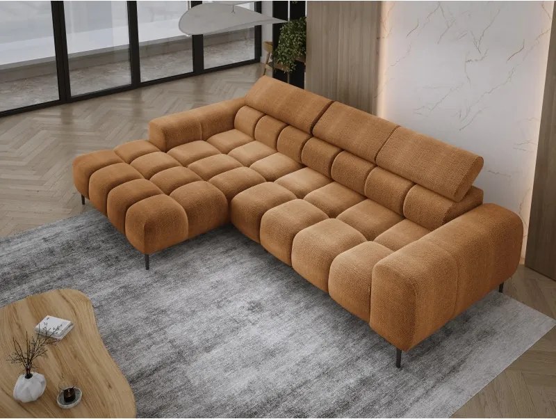 Narożnik PLAZA MINI Lewostronny w tkaninie EDEN 10 WERSAL