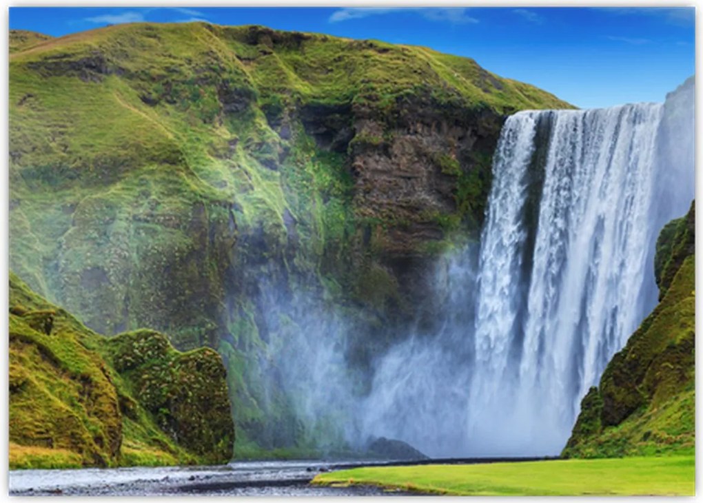Obraz - Wodospad Seljalandsfoss (70x50 cm)