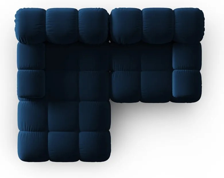 Niebieska aksamitna sofa 191 cm Bellis – Micadoni Home