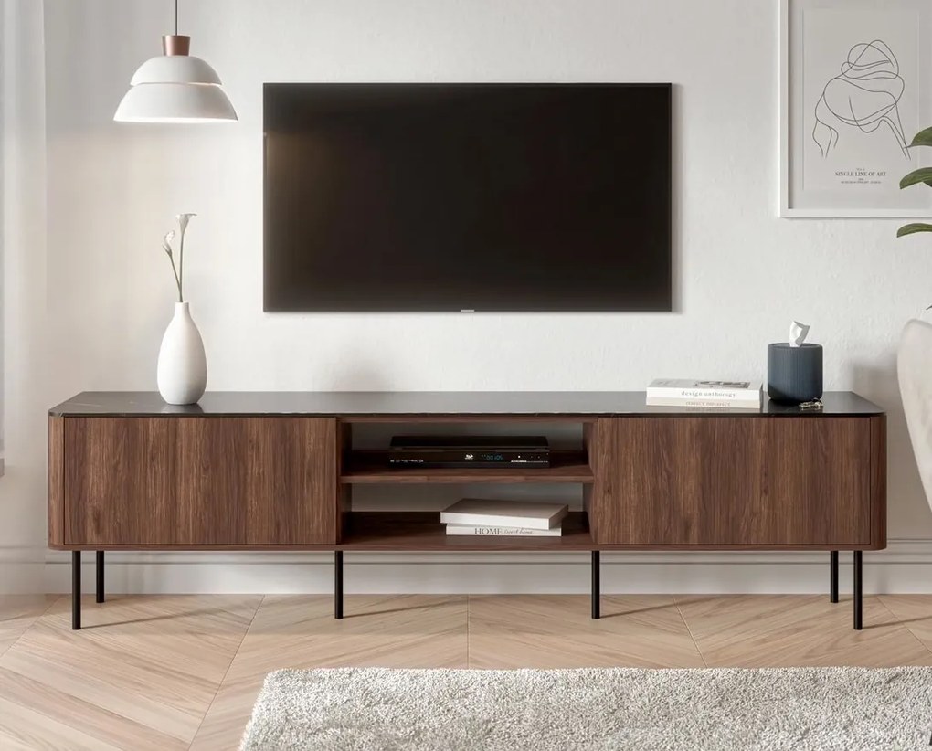 Szafka pod telewizor 200 cm Solano RTV-2 Halmar, orzech