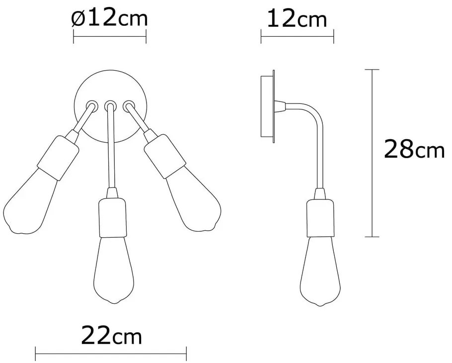 Kinkiet w kolorze brązu Harput – Opviq lights
