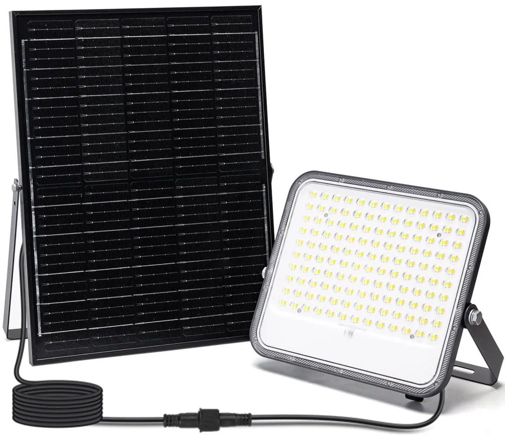 Aigostar - LED 200W solarny reflektor 3,4V IP66 ściemnialny + DO