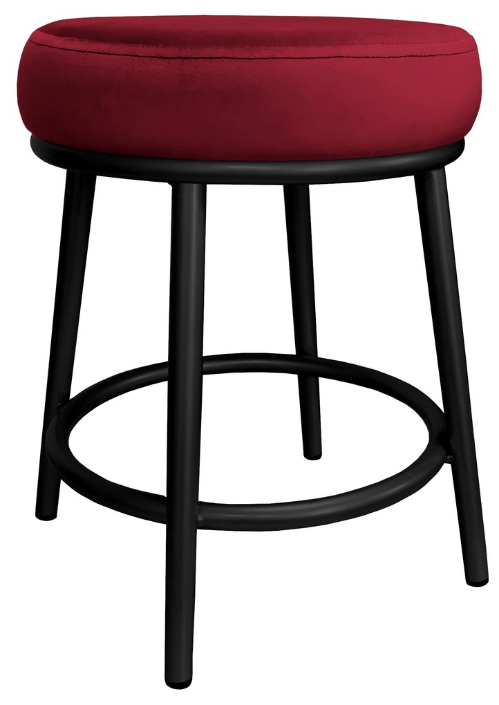 Taboret Ben noga metalowa czarna MG31