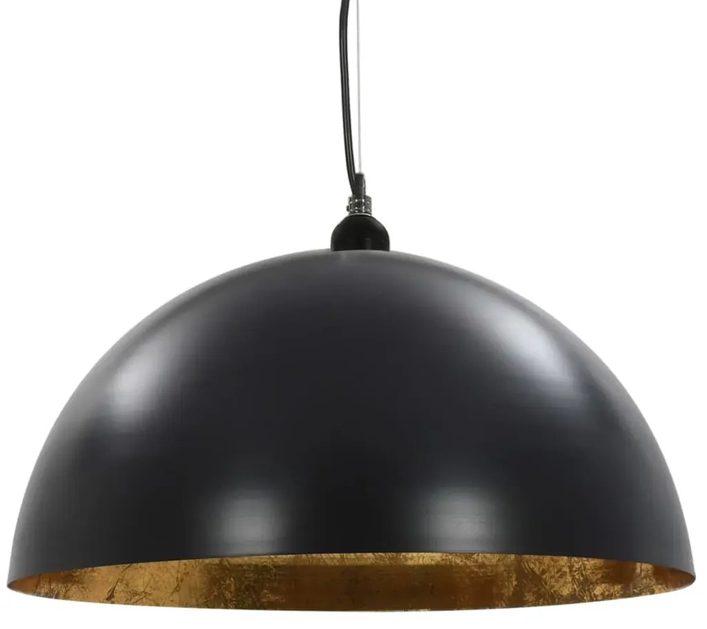 Czarno-złote lampy wiszące nad stół 2 sztuki - 4X EX105 H9-A34