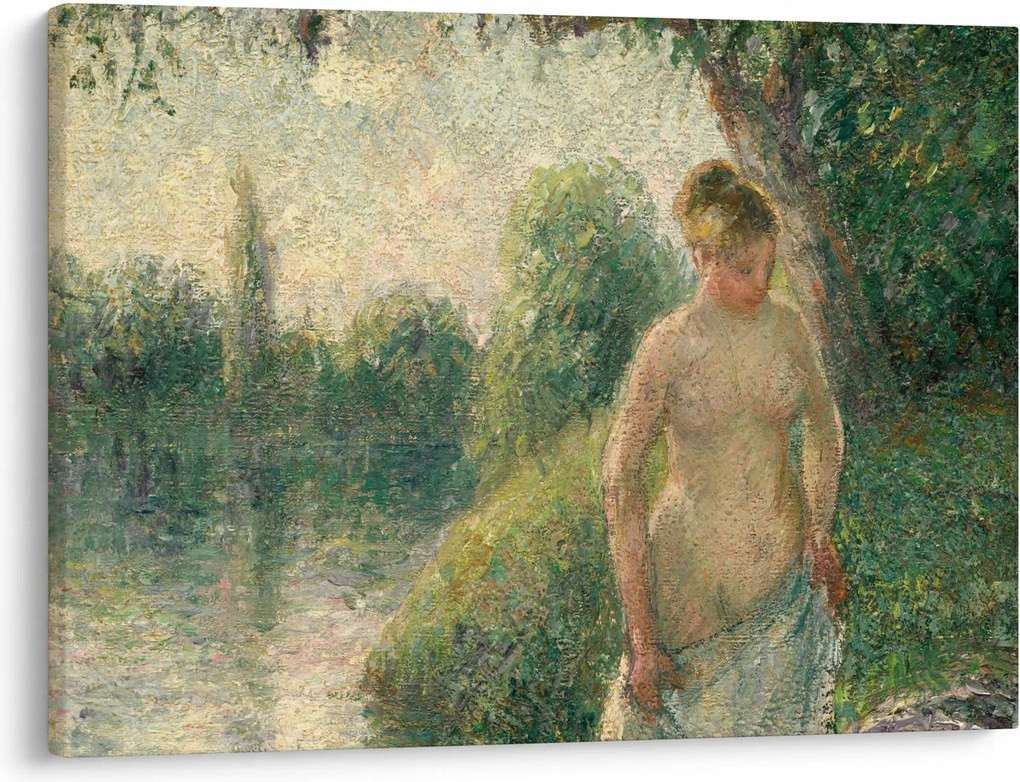 Obraz - Camille Pissarro, The Bather, reprodukcje (70x50 cm)
