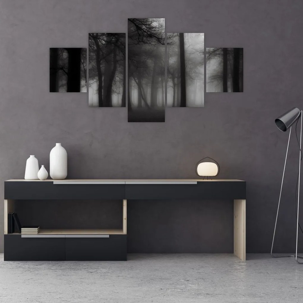 Obraz - Las we mgle (125x70 cm)