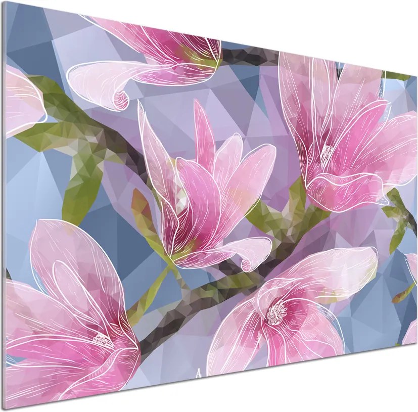 Panel do kuchni Różowa magnolia