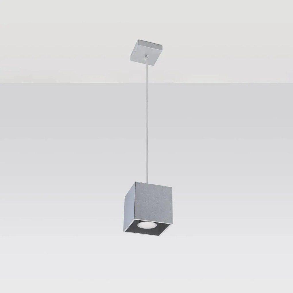 Lampa wisząca QUAD 1 szara SOLLUX LIGHTING