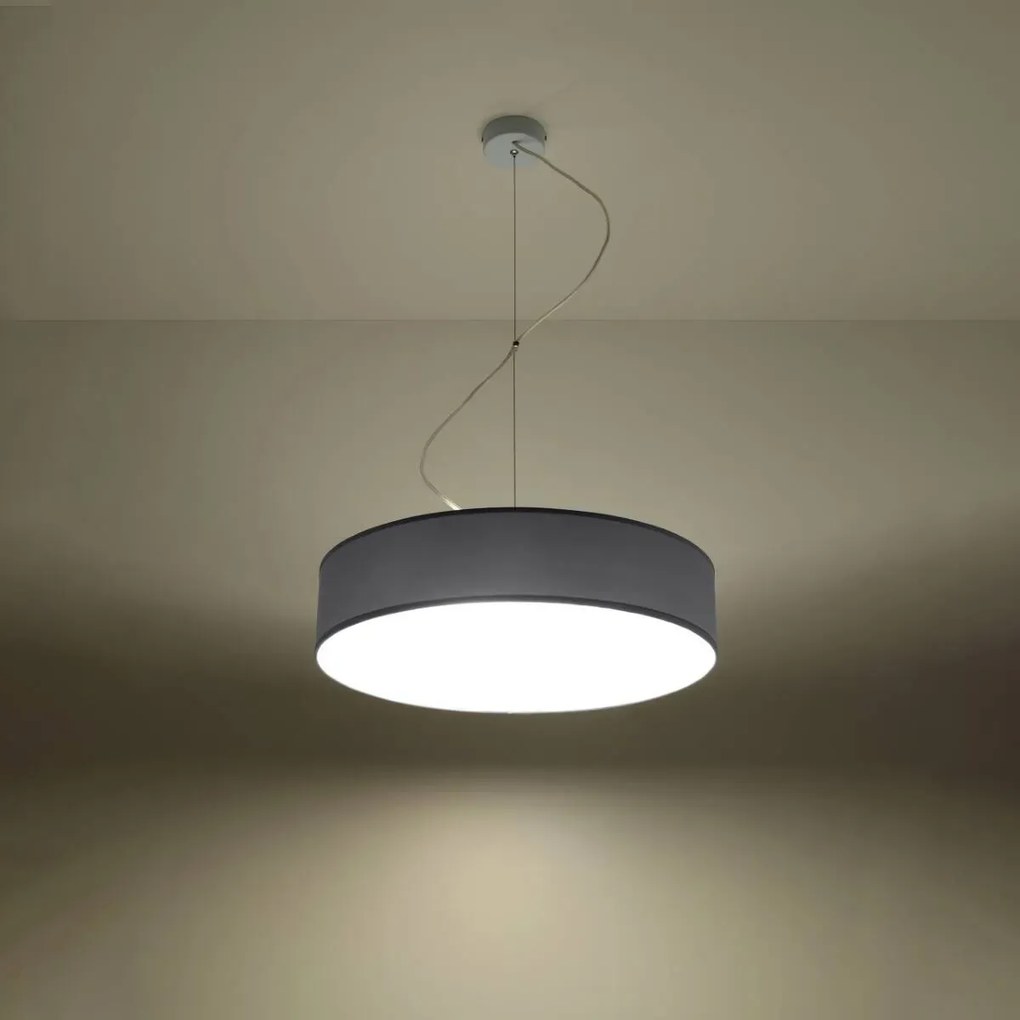 Lampa wisząca ARENA 45 szara SOLLUX LIGHTING