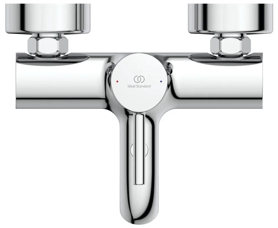Wannowa bateria ścienna w kolorze srebra z połyskiem Ceraline – Ideal Standard