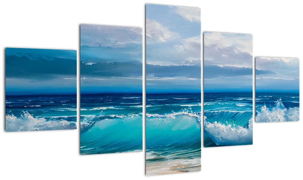 Obraz - Fale morskie (125x70 cm)