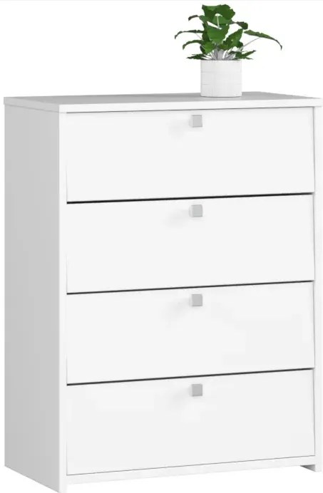 Biała szafka na buty N4-W34