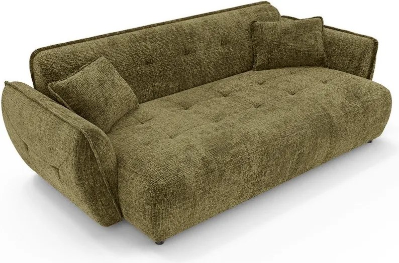 Zielona sofa z tkaniny szenilowej 250 cm Nelia Big – Ropez