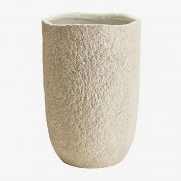 Donica Zewnętrzna Z Cementu Nuria Biała & Ø35 Cm - ↑55 Cm - Sklum