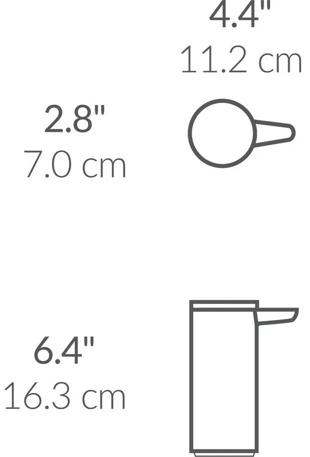 Simplehuman Bezdotykowy dozownik mydła 266 ml,stal nierdzewna błyszcząca