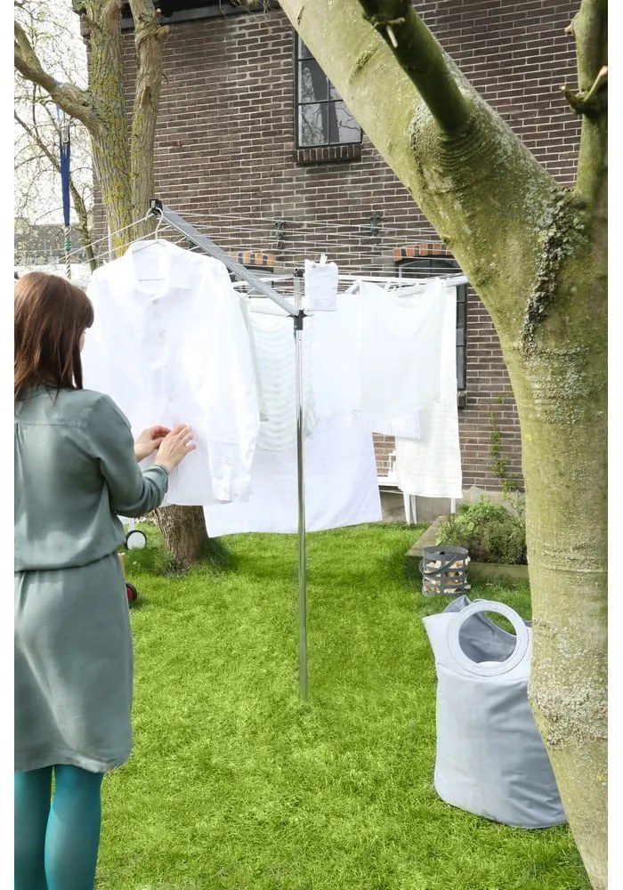 Ogrodowa suszarka na pranie w kolorze srebra 40 m Essential – Brabantia