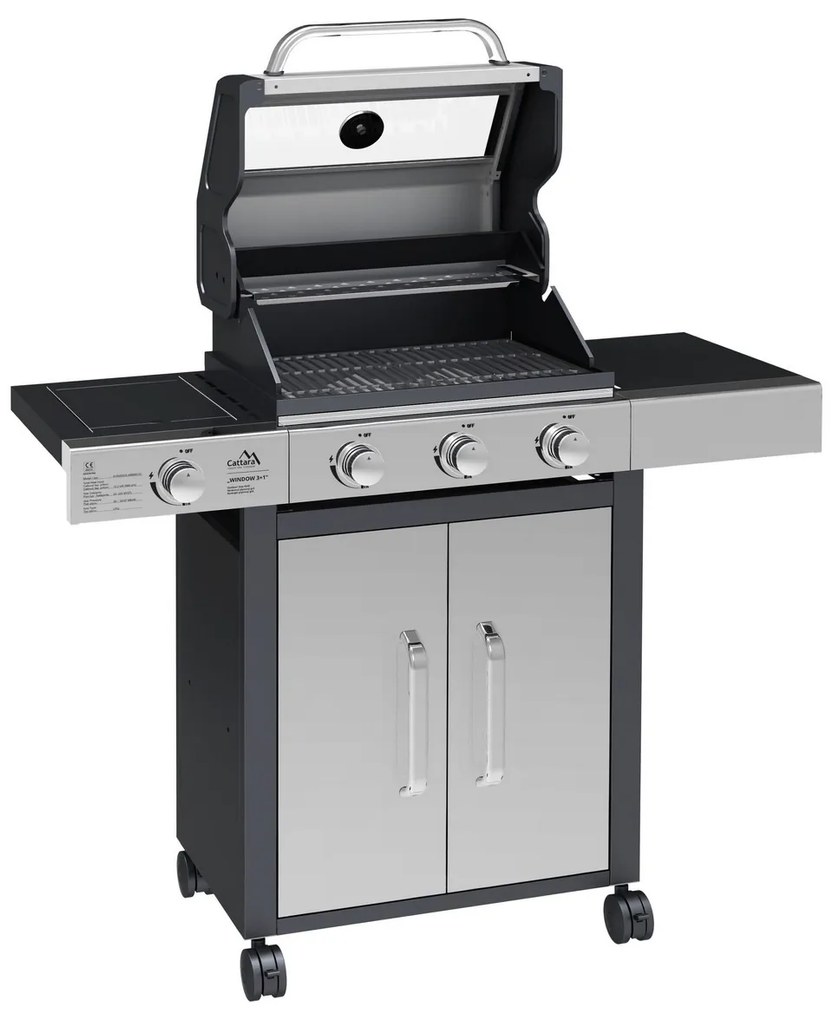 TEST Cattara Gazowy grill przenośny Okno, 117,5 x 49 x 116 cm