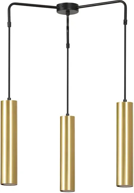 Czarna nowoczesna lampa wisząca spot - D063 H4-L39